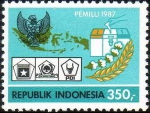 Prangko 350 Rp tahun 1987