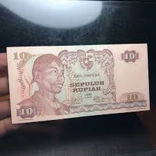 Uang Kertas 10 Rupiah Tahun 1968 Bergambar Jenderal Sudirman 