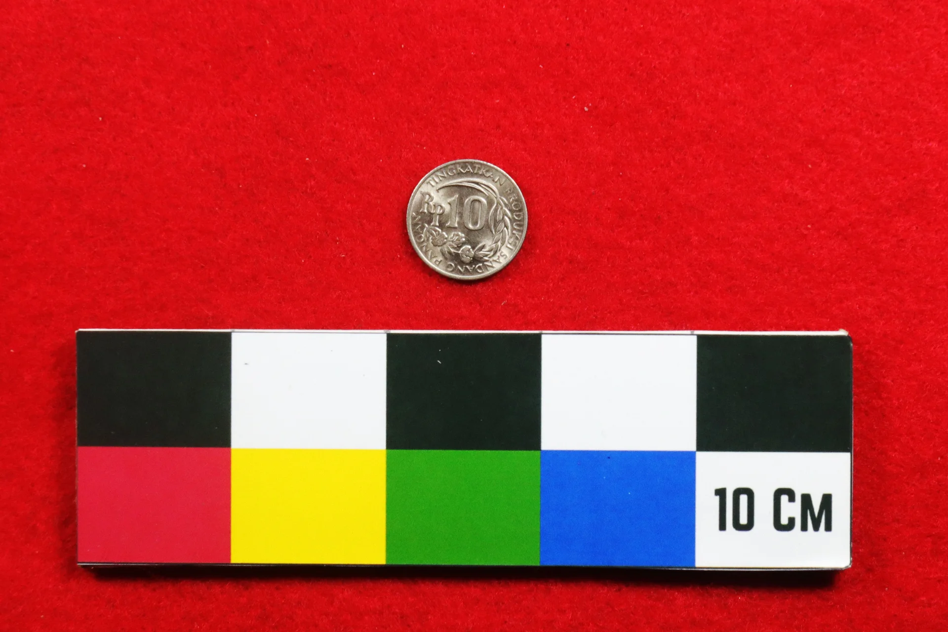 Koin 10 Rupiah Tahun 1971 Bergambar Padi dan Kapas