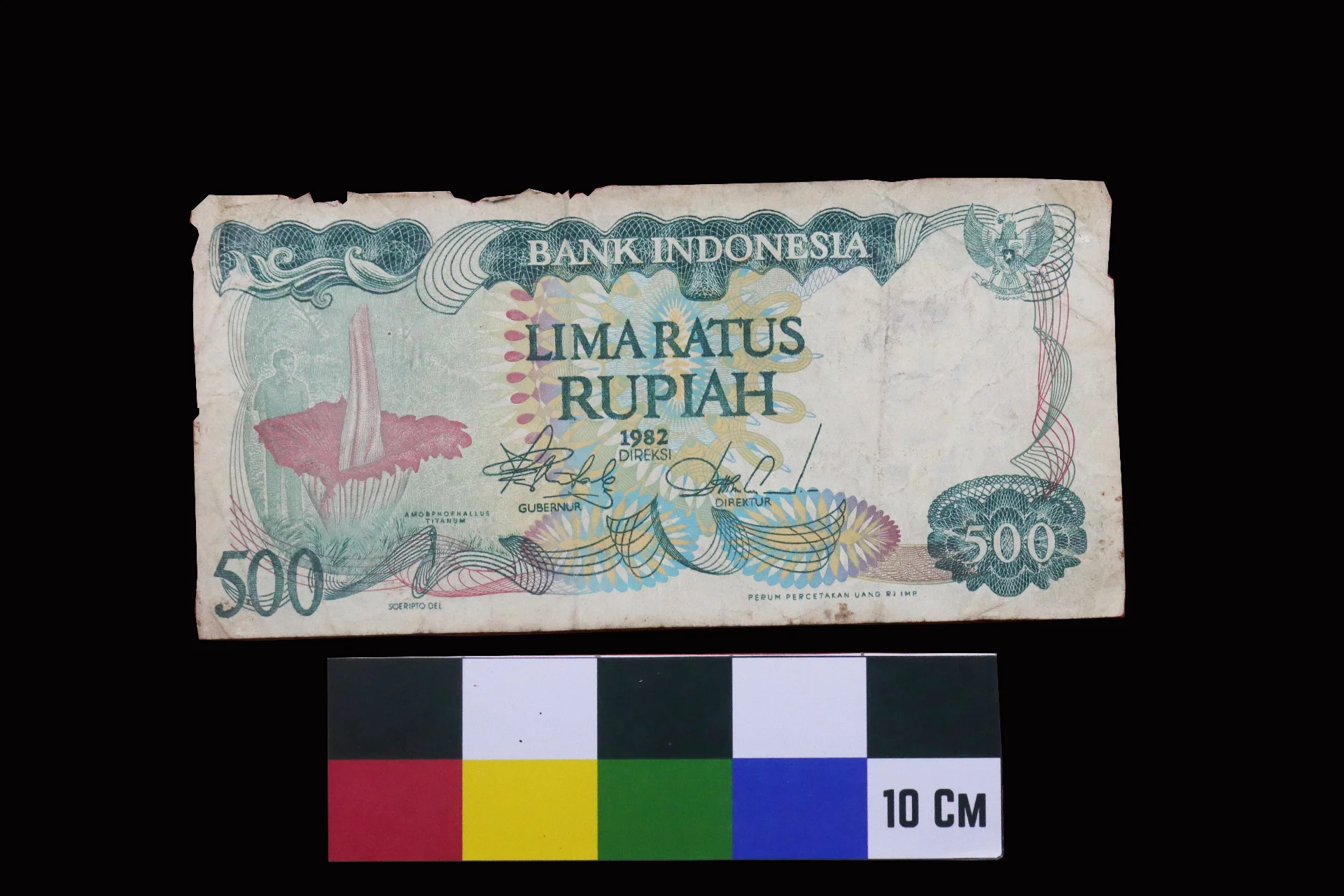 Uang Kertas 500 Rupiah Tahun 1982