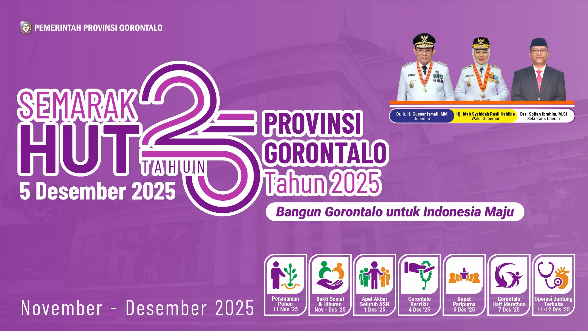 Semarak HUT 25 Tahun Provinsi Gorontalo