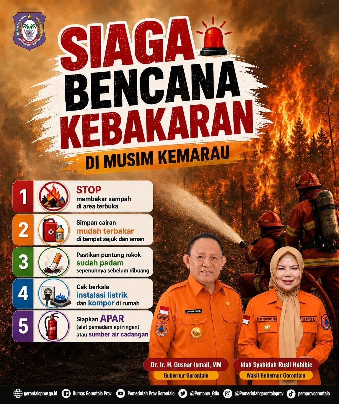 SIAGA BENCANA KEBAKARAN DI MUSIM KEMARAU