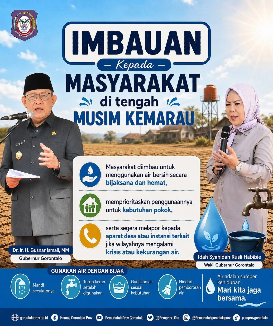 IMBAUAN UNTUK MASYARAKAT DI TENGAH MUSIM KEMARAU
