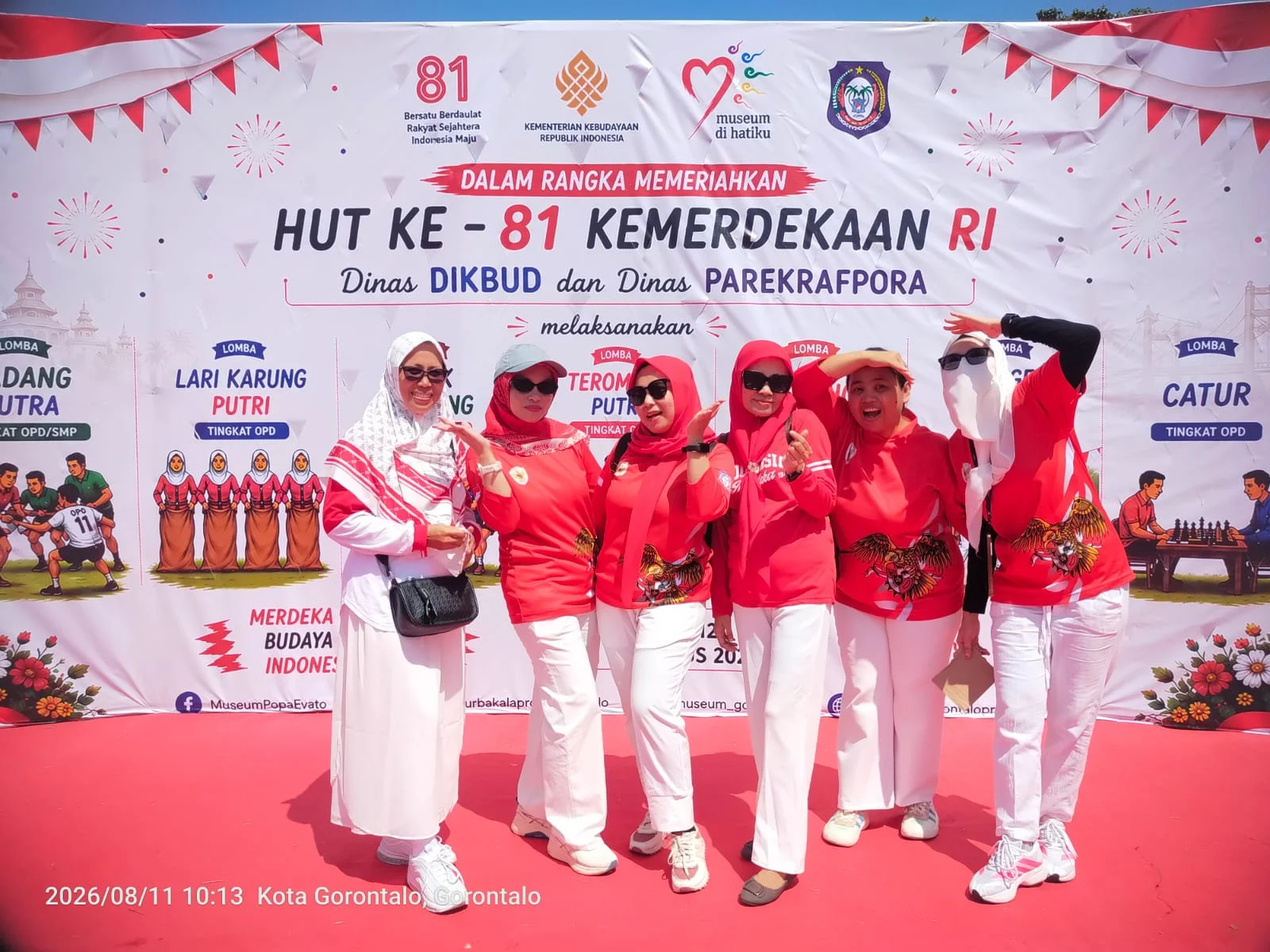 Lomba Olahraga Tradisional dalam rangka memeriahkan HUT ke - 81 RI di museum