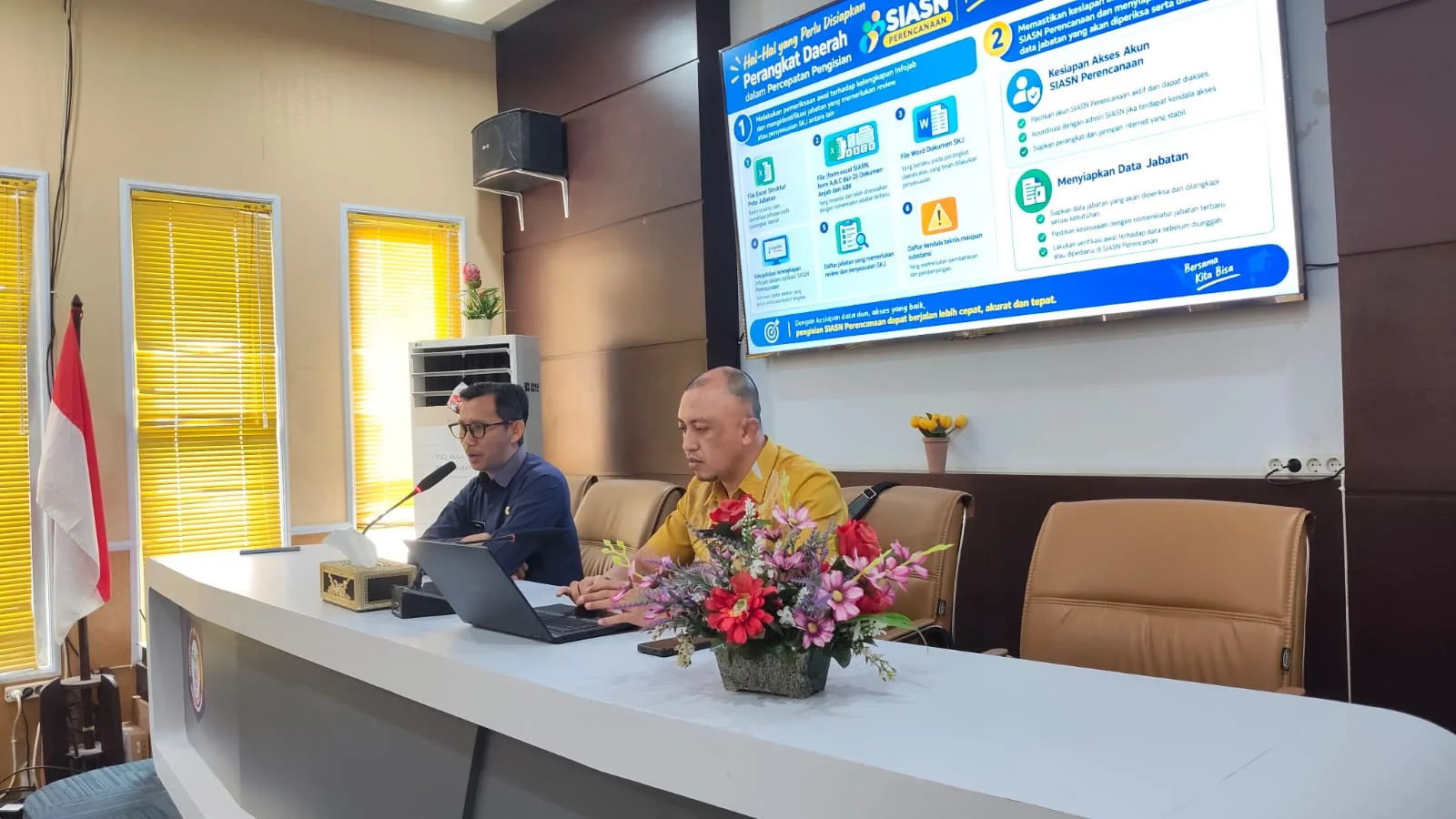 Optimalkan Manajemen SDM Aparatur, Biro Organisasi Gelar Pendampingan SIASN dan Review SKJ di RSUD dr. Hasri Ainun Habibie