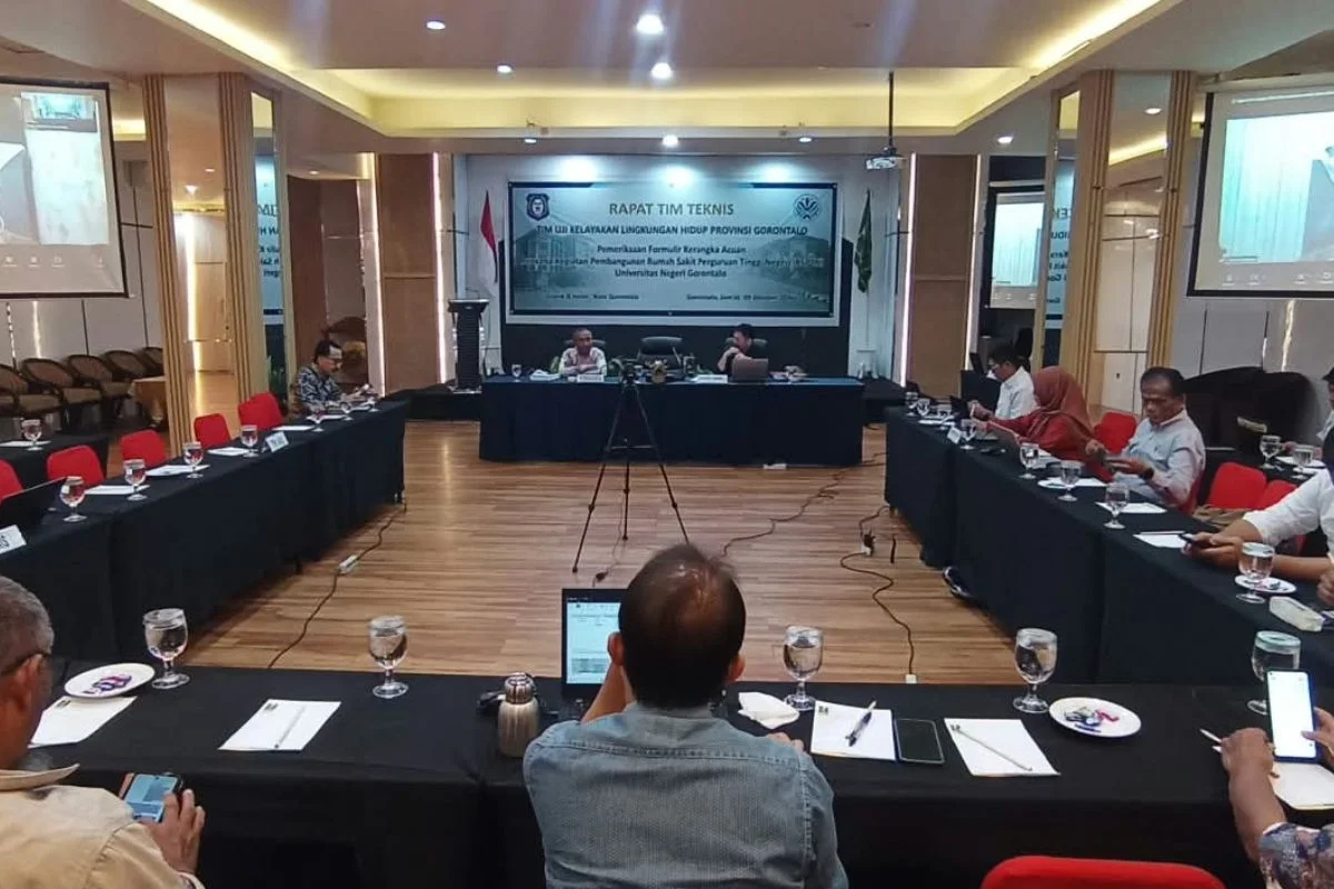 Tim Teknis DLHK Gorontalo Bahas Kerangka Acuan ANDAL Pembangunan RSPTN UNG