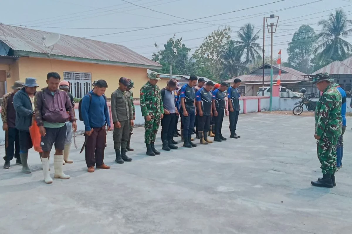 KPH III Pohuwato Bersama Tim Gabungan Lakukan Survei dan Pemadaman Titik Api Karhutla di Paguat