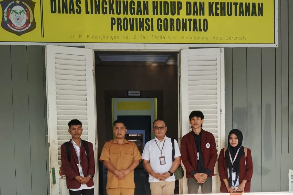 DLHK Provinsi Gorontalo Terima Empat Mahasiswa Magang FMIPA UNG