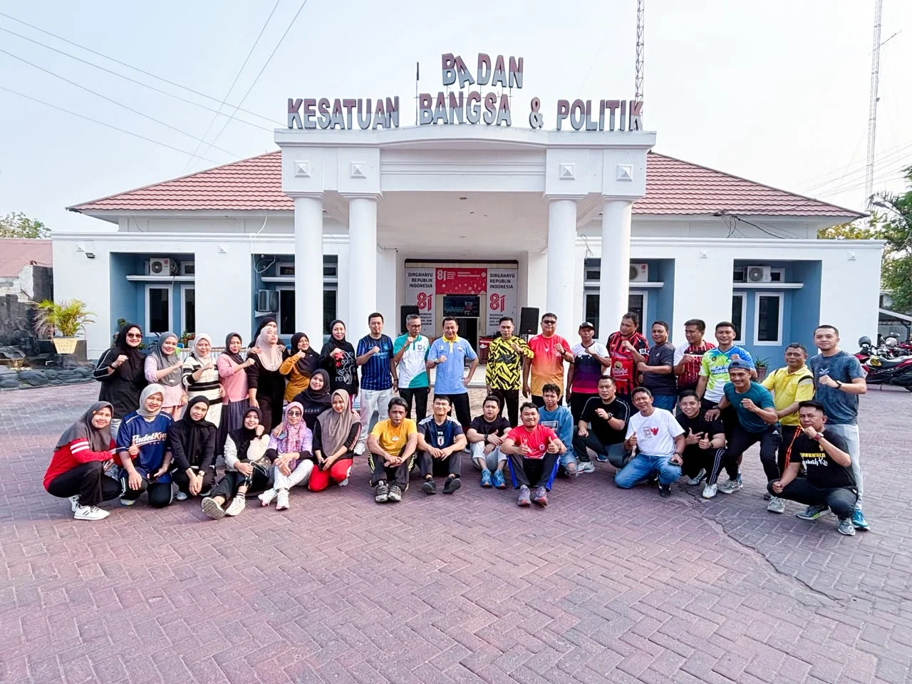 Jumat Bugar Jadi Pemanasan, Kesbangpol Gorontalo Sambut Gorontalo Half Marathon 2026