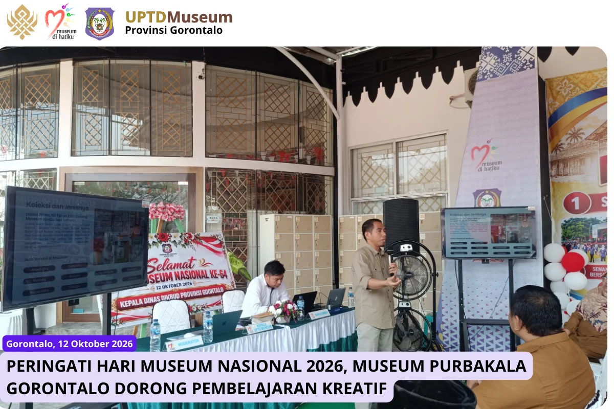 Peringati Hari Museum Nasional 2026, Museum Purbakala Gorontalo Dorong Pembelajaran Kreatif