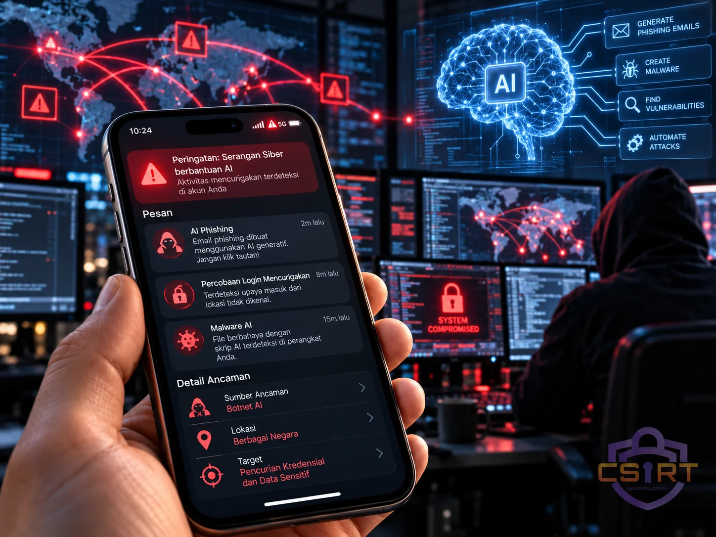 Dari DeepSeek hingga Gemini, AI Dipakai untuk Serangan Siber